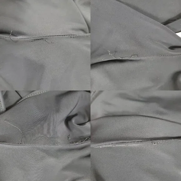 HELMUT LANG Faint Dress Size P Black High Slit Jersey Cutouts Sleeveless *READ* - Picture 14 of 14